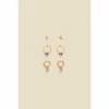 Accessorize Gold-Plated Moon Earrings Set Of Three For Female -Accessorize Shop unnamed file 1032