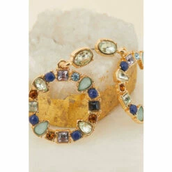 Accessorize Eclectic Stone Circle Short Drop Earrings For Female -Accessorize Shop unnamed file 1047