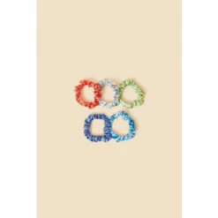 Accessorize Spring Satin Scrunchies 5 Pack For Female