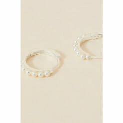 Accessorize Pearl Pave Huggie Hoops For Female -Accessorize Shop unnamed file 1099