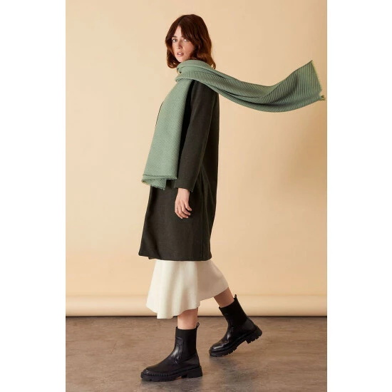 Accessorize Ribbed Blanket Scarf For Female 4 Accessorize Ribbed Blanket Scarf For Female - Image 2