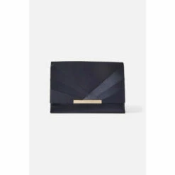 Accessorize Satin Fold Over Clutch Bag For Female