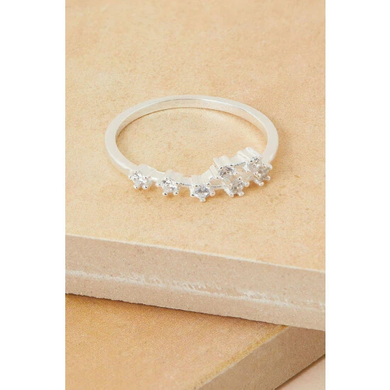 Accessorize Sterling Silver Sparkly Constellation Cancer Ring For Female 4 Accessorize Sterling Silver Sparkly Constellation Cancer Ring For Female - Image 2