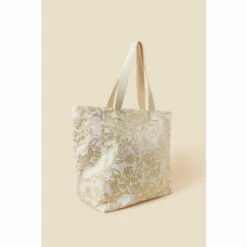 Accessorize Metallic Large Beach Bag For Female -Accessorize Shop unnamed file 1267