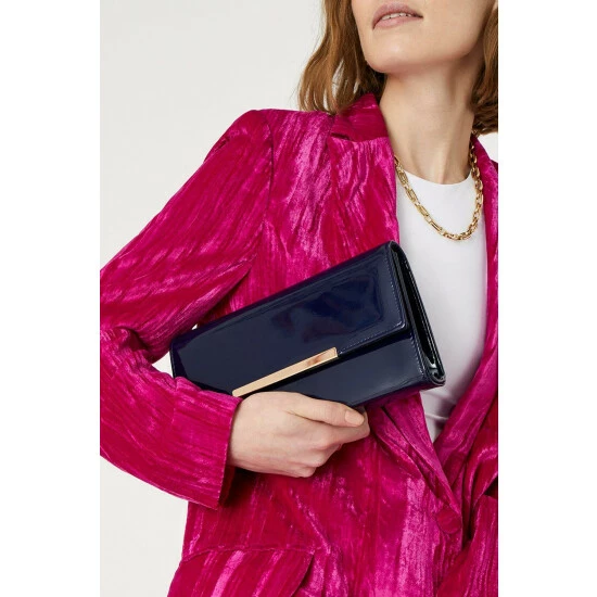 Accessorize Patent Clutch Bag For Female 4 Accessorize Patent Clutch Bag For Female - Image 2