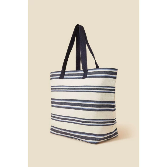 Accessorize Large Stripe Beach Tote Bag For Female 5 Accessorize Large Stripe Beach Tote Bag For Female - Image 3