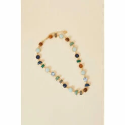 Accessorize Eclectic Mixed Stone Necklace For Female