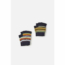 Accessorize Stripe Fingerless Gloves Set Of Two For Female