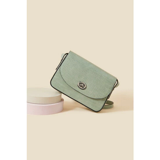 Accessorize Faux Croc Cross-Body Bag For Female 3 Accessorize Faux Croc Cross-Body Bag For Female