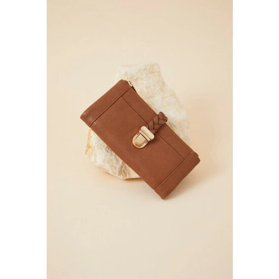 Accessorize Plait Push-Lock Purse For Female 3 Accessorize Plait Push-Lock Purse For Female