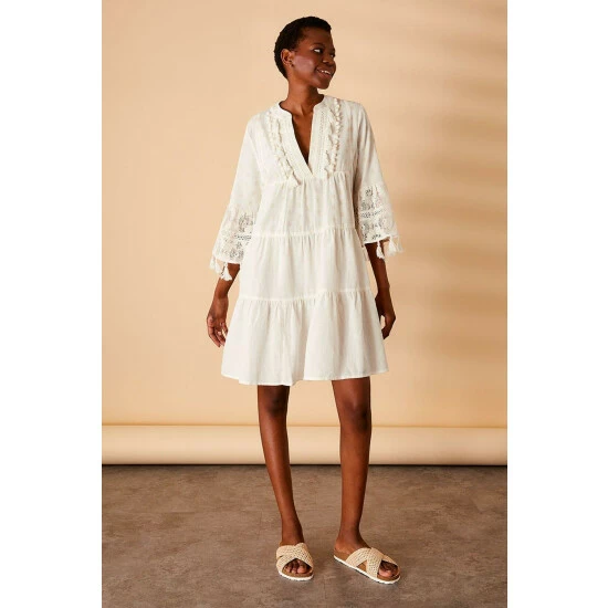 Accessorize Dobby Tassel Trim Dress For Female 7 Accessorize Dobby Tassel Trim Dress For Female - Image 5