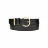 Accessorize Round Buckle Leather Jeans Belt For Female