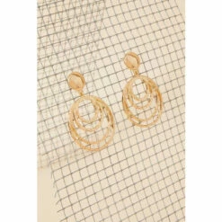 Accessorize Textured Concentric Circle Statement Earrings For Female