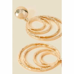 Accessorize Textured Concentric Circle Statement Earrings For Female -Accessorize Shop unnamed file 1514
