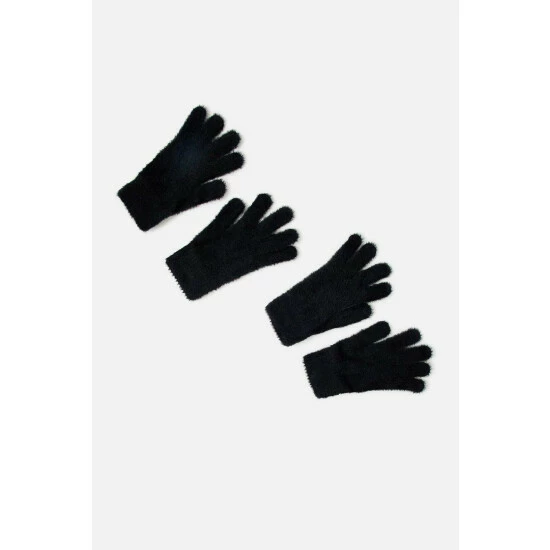 Accessorize Stretch Fluffy Glove Twinset For Female 3 Accessorize Stretch Fluffy Glove Twinset For Female