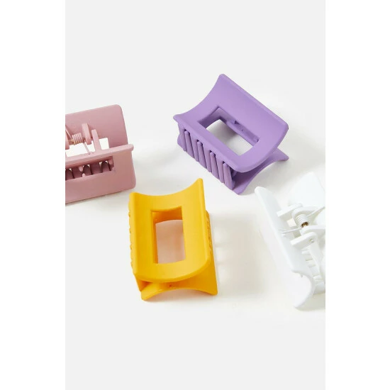 Accessorize Matte Claw Clip Set For Female 6 Accessorize Matte Claw Clip Set For Female - Image 4