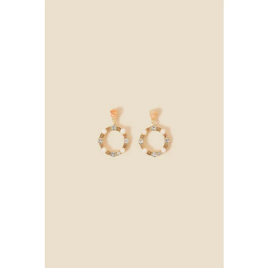 Accessorize Eclectic Stone Circle Drop Earrings For Female 5 Accessorize Eclectic Stone Circle Drop Earrings For Female - Image 3