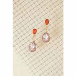 Accessorize Teardrop Large Gem Drop Earrings For Female