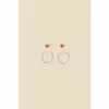 Accessorize Sterling Silver Carnelian Earrings Set Of Two For Female -Accessorize Shop unnamed file 1651
