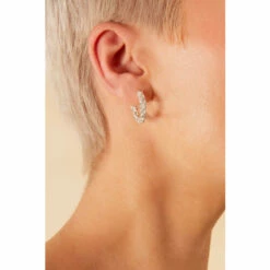 Accessorize Sterling Silver Twisted Chain Hoops For Female -Accessorize Shop unnamed file 1662