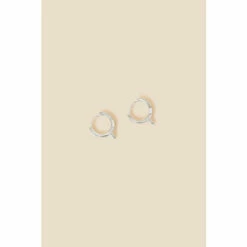 Accessorize Sterling Silver Spike Huggie Hoops For Female