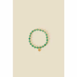 Accessorize Gold-Plated Healing Stone Aventurine Bracelet For Female -Accessorize Shop unnamed file 1710