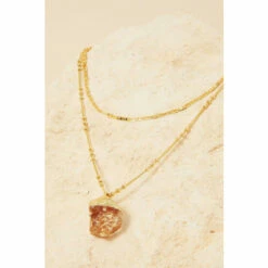 Accessorize Gold-Plated Rock Crystal Layered Necklace For Female -Accessorize Shop unnamed file 1726