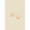 Accessorize Gold-Plated Molten Charm Beaded Earrings For Female -Accessorize Shop unnamed file 1731