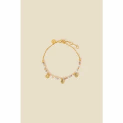 Accessorize Gold-Plated Molten Charm Beaded Bracelet For Female -Accessorize Shop unnamed file 1737