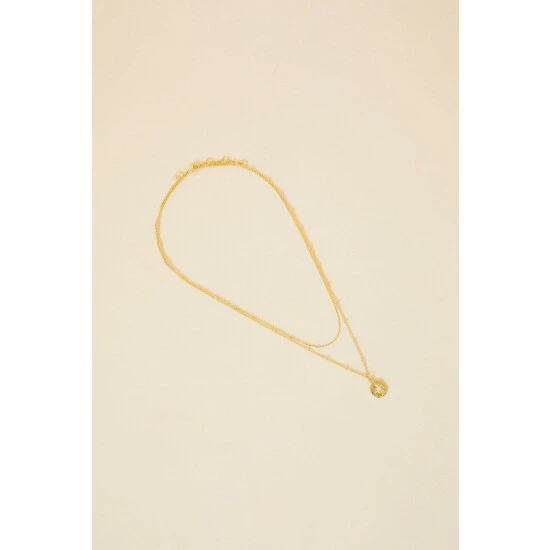 Accessorize Gold-Plated Organic Sparkle Star Layer Necklace For Female 3 Accessorize Gold-Plated Organic Sparkle Star Layer Necklace For Female