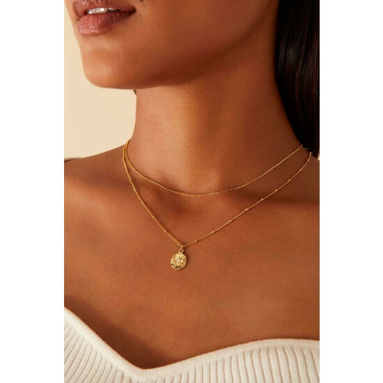 Accessorize Gold-Plated Organic Sparkle Star Layer Necklace For Female 4 Accessorize Gold-Plated Organic Sparkle Star Layer Necklace For Female - Image 2