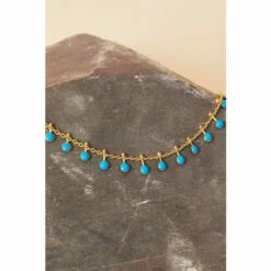 Accessorize Gold-Plated Enamel Charm Bracelet For Female -Accessorize Shop unnamed file 1758