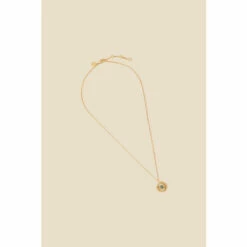 Accessorize Gold-Plated Sun Pendant Necklace For Female