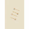 Accessorize Stone Hair Slide 4 Pack For Female