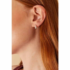 Accessorize Sterling Silver Nail Hoop Earrings For Female -Accessorize Shop unnamed file 1831