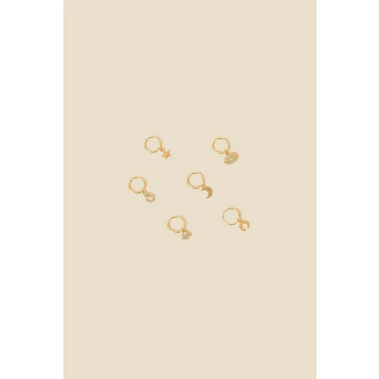 Accessorize Symbol Charm Hair Rings 6 Pack For Female 5 Accessorize Symbol Charm Hair Rings 6 Pack For Female - Image 3