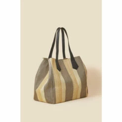 Accessorize Raffia Large Stripe Shoulder Bag For Female -Accessorize Shop unnamed file 186