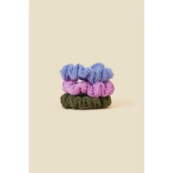 Accessorize Textured Scrunchies Set Of Three For Female -Accessorize Shop unnamed file 1877