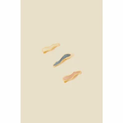 Accessorize Stone Molten Hair Slides Set Of Three For Female