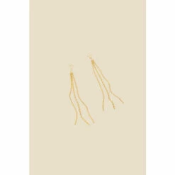 Accessorize Gold-Plated Star Long Drop Chain Earrings For Female -Accessorize Shop unnamed file 1911