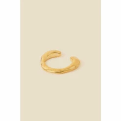Accessorize Gold-Plated Molten Ear Cuff For Female