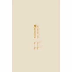 Accessorize Gold-Plated Sparkle Tennis Earrings Set Of Two For Female -Accessorize Shop unnamed file 1947