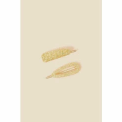 Accessorize Hammered Metal Hair Slides Set Of Two For Female