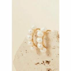 Accessorize Pearl Hoop Earrings For Female -Accessorize Shop unnamed file 1980