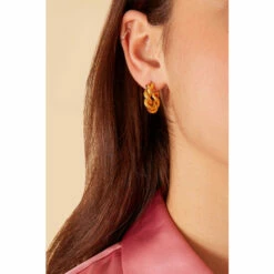Accessorize Gold-Plated Heirloom Chunky Twist Earrings For Female -Accessorize Shop unnamed file 2007