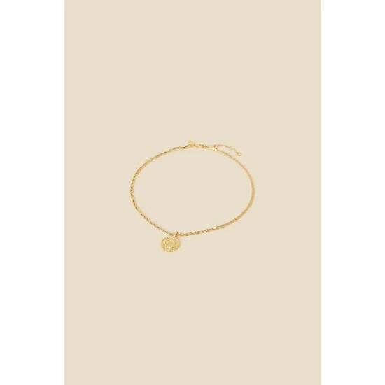 Accessorize Gold-Plated Modern Heirloom Coin Choker For Female 3 Accessorize Gold-Plated Modern Heirloom Coin Choker For Female