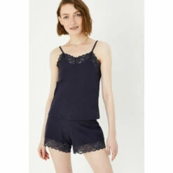 Accessorize Lace Trim Vest Set For Female