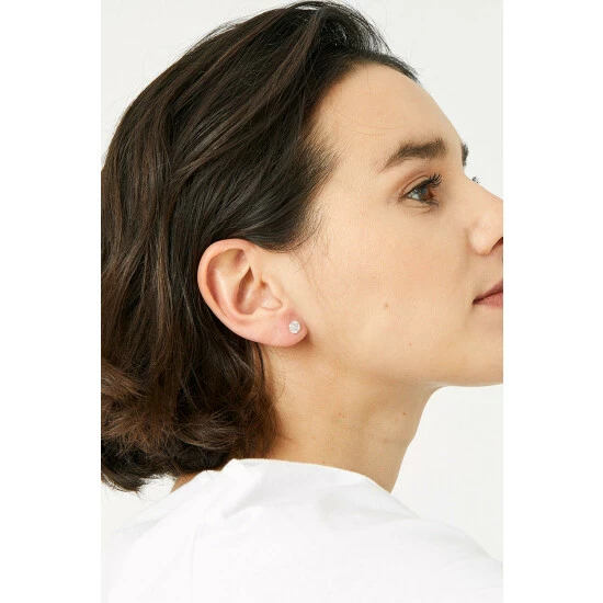 Accessorize Sterling Silver Small Bling Studs For Female 4 Accessorize Sterling Silver Small Bling Studs For Female - Image 2