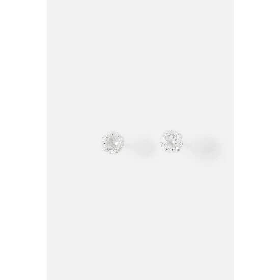 Accessorize Sterling Silver Small Bling Studs For Female 5 Accessorize Sterling Silver Small Bling Studs For Female - Image 3