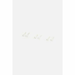 Accessorize Sterling Silver Crystal Shape Stud Set For Female